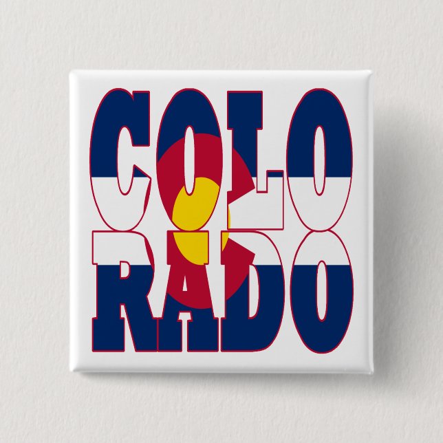 Colorado 15 Cm Square Badge (Front)