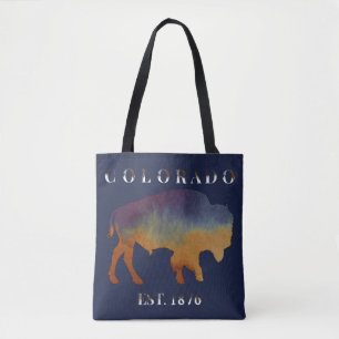 Colorado 1876 Buffalo Bison Tote Bag