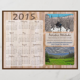 Colorado 2015 yearly zazzle promo calendar