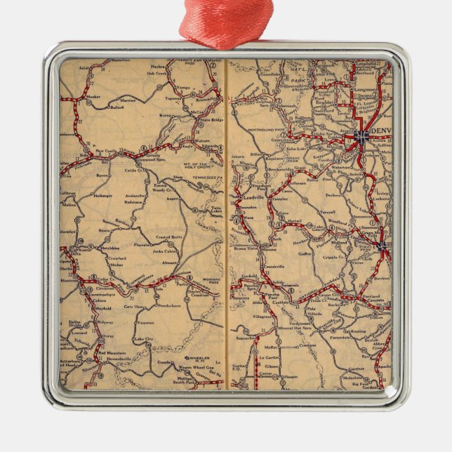 Colorado 3 metal tree decoration (Front)