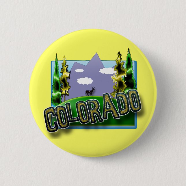 COLORADO 6 CM ROUND BADGE (Front)