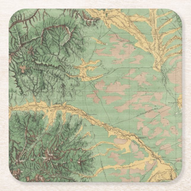Colorado 7 square paper coaster (Front)