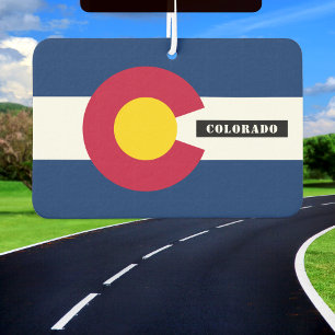 Colorado air freshener, car fresh, Colorado Flag Car Air Freshener