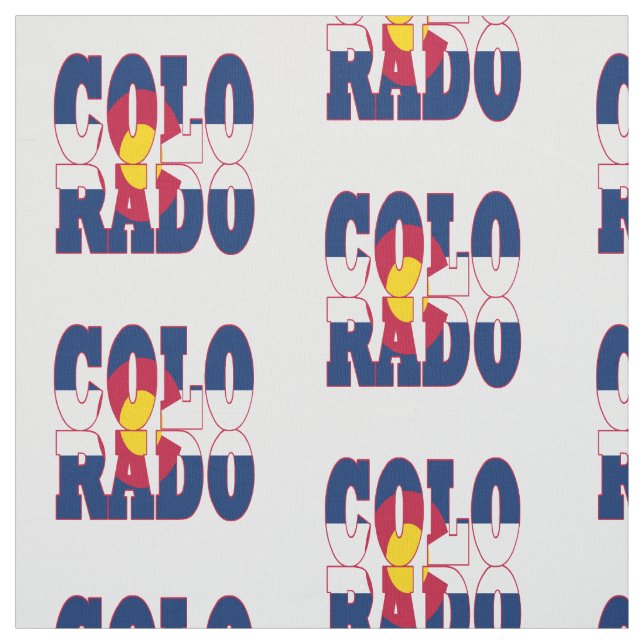 Colorado American state flag Fabric (Swatch)