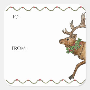 Colorado Animals Holiday Sticker