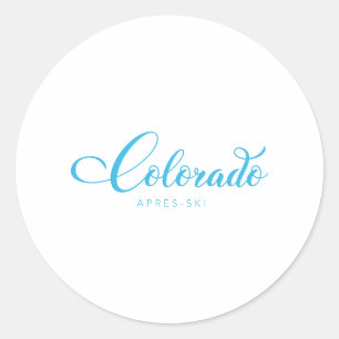 COLORADO Apres-Ski Classic Round Sticker