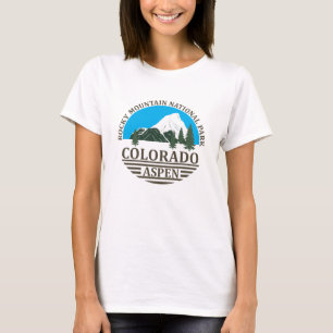 Colorado Aspen ski resort blue sky T-Shirt