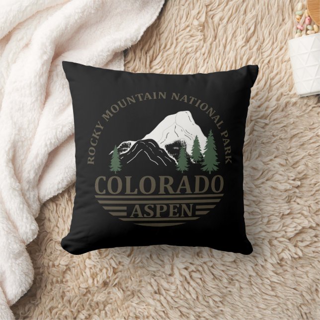 Colorado Aspen ski resort Cushion (Blanket)