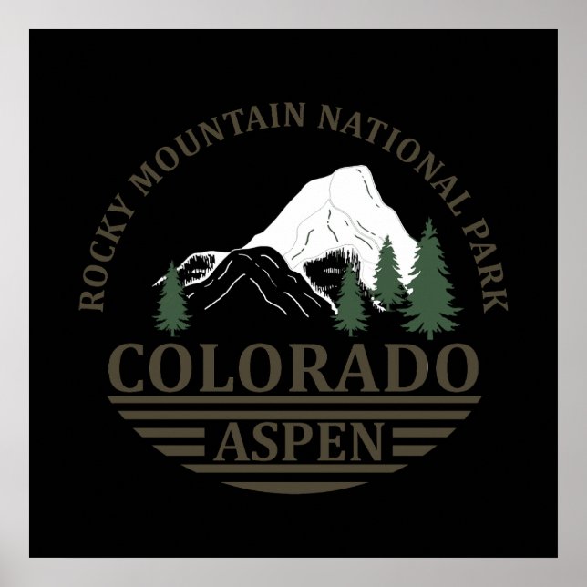 Colorado Aspen ski resort Poster (Front)