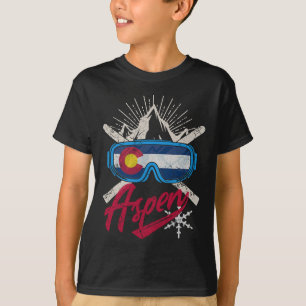 Colorado Aspen Ski Skiing Men Women Kids Boys Girl T-Shirt