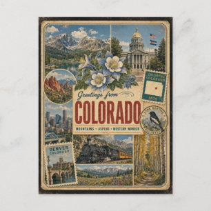 Colorado Authentic Vintage Style Postcard