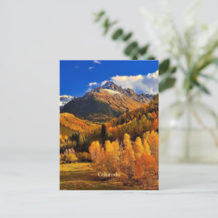 Colorado autumn postcard