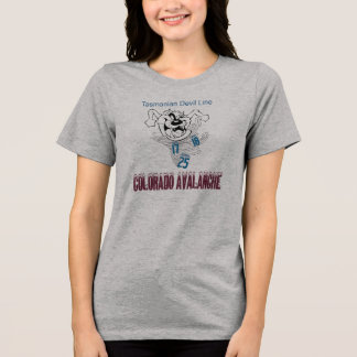 Colorado Avalanche Tasmanian Devil Line Tri-Blend Shirt