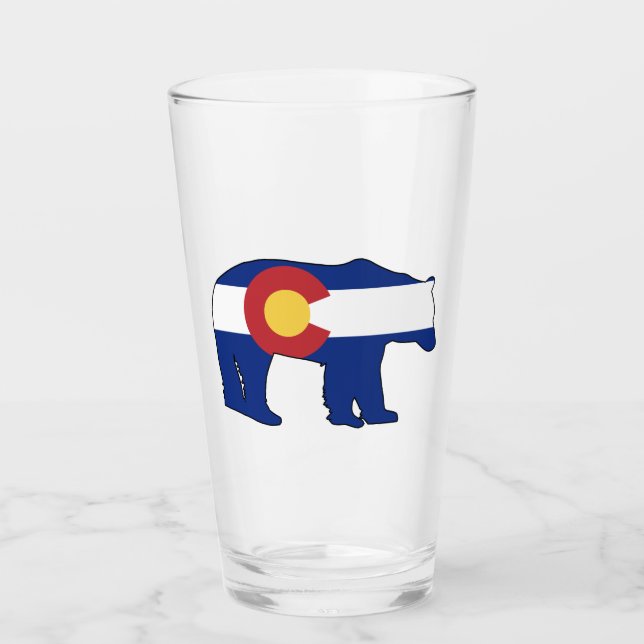 Colorado Bear Flag Glass (Front)