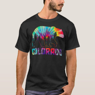 Colorado Bear Grizzly Tie Dye Pride Outdoor T-Shirt