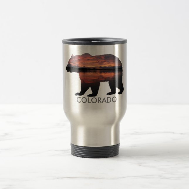 Colorado Bear | Sunset | Silver Mug (Center)