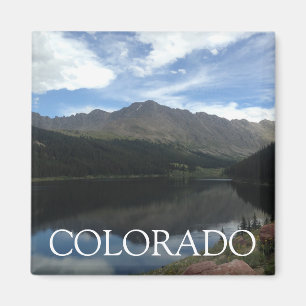 Colorado Beautiful Mountains & Serene Lake Magnet