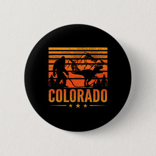 Colorado Bigfoot Mountain Dinosaur Bigfoot Camping 6 Cm Round Badge