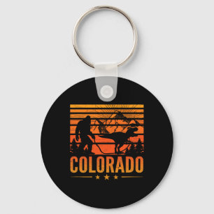 Colorado Bigfoot Mountain Dinosaur Bigfoot Camping Key Ring
