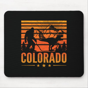 Colorado Bigfoot Mountain Dinosaur Bigfoot Camping Mouse Mat