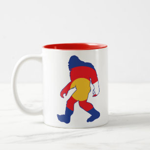 Colorado-Bigfoot Two-Tone Coffee Mug