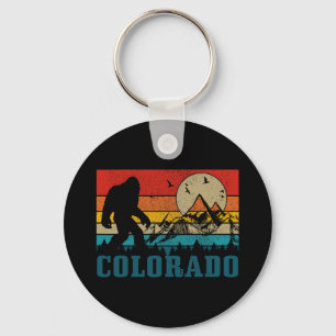 Colorado Bigfoot Vintage Rocky Mountains Hiking Ca Key Ring