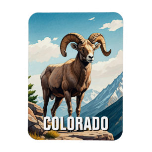 Colorado Bighorn sheep travel souvenir Magnet