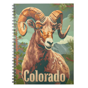 Colorado Bighorn Sheep Vintage Notebook