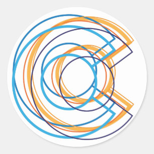 colorado blur classic round sticker