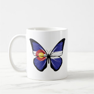 Colorado Butterfly Flag Coffee Mug