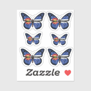 Colorado Butterfly Monarq Butterfly Monarque Flag
