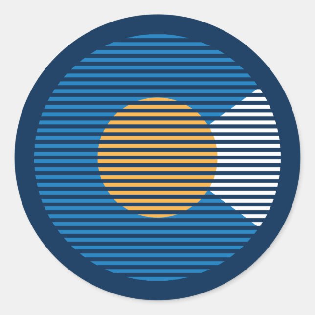 colorado c classic round sticker (Front)