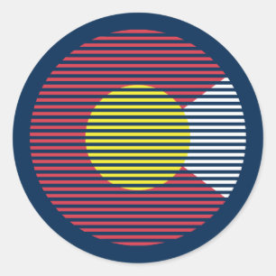 colorado c classic round sticker