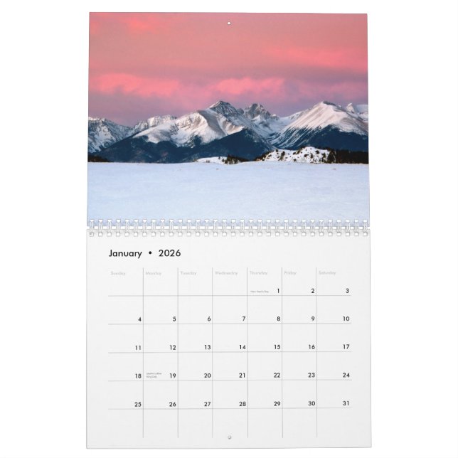 Colorado Calendar (Jan 2026)