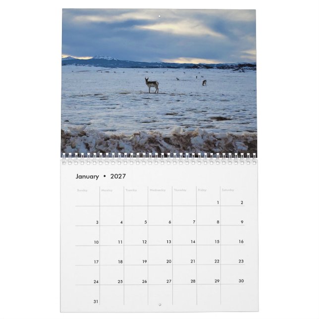 Colorado Calendar (Jan 2027)