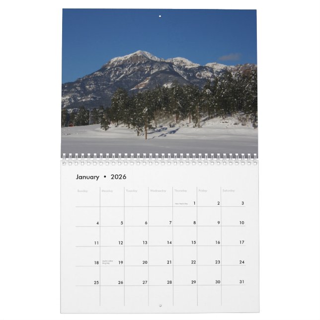 Colorado Calendar Pagosa Country 2012 - 2013 (Jan 2026)