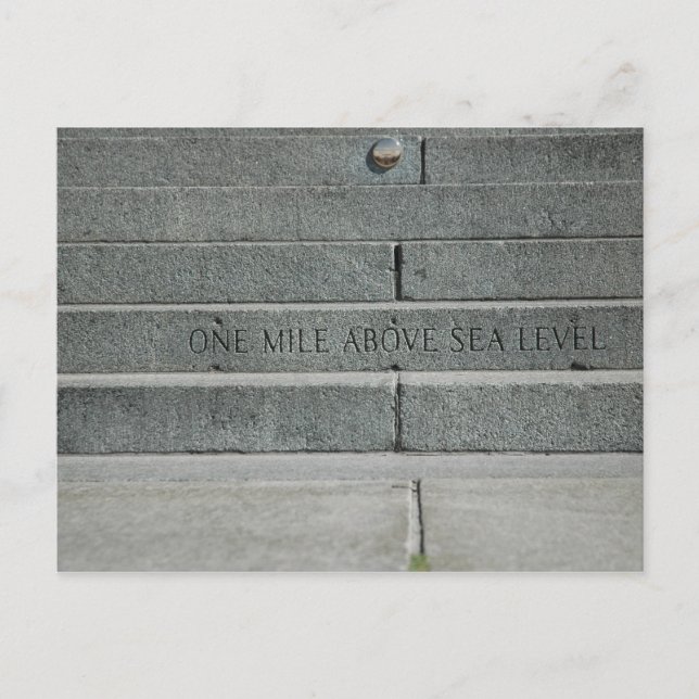 Colorado capital steps postcard (Front)