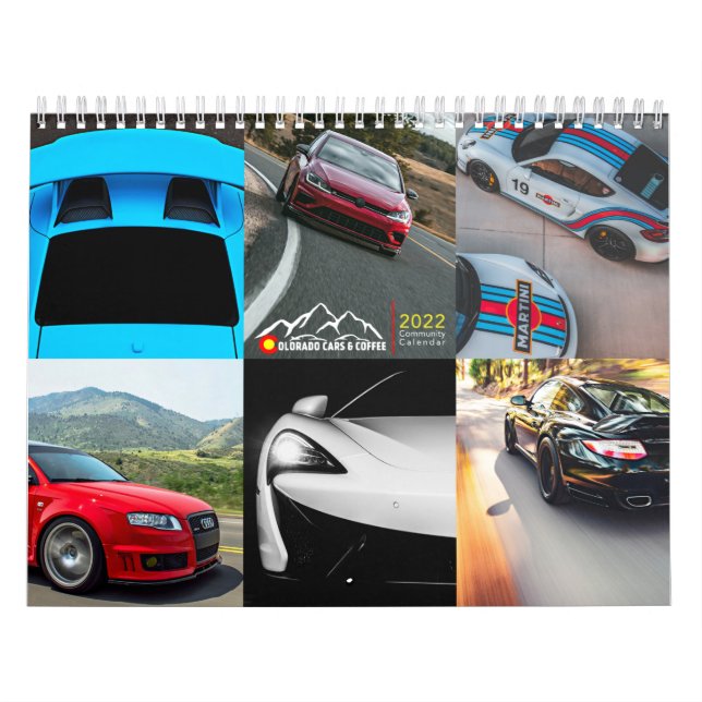 Colorado Cars and Coffee 2022 Calendar (Cover)