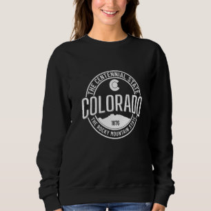 Colorado Centennial State Flag Rocky Mountains Est Sweatshirt