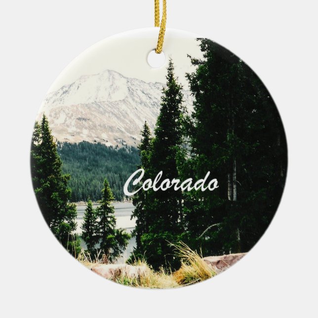 Colorado Ceramic Tree Decoration (Front)