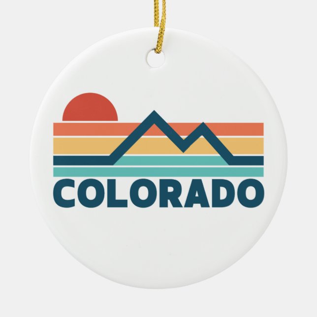 COLORADO CERAMIC TREE DECORATION (Front)