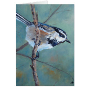 Colorado Chickadee Greeting Card