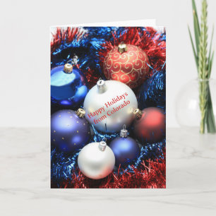Colorado Christmas Card, state specific Holiday Card