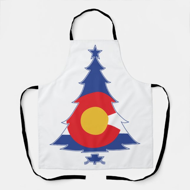 Colorado Christmas Tree Apron (Front)