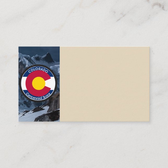 Colorado Circular Flag Business Card (Front)