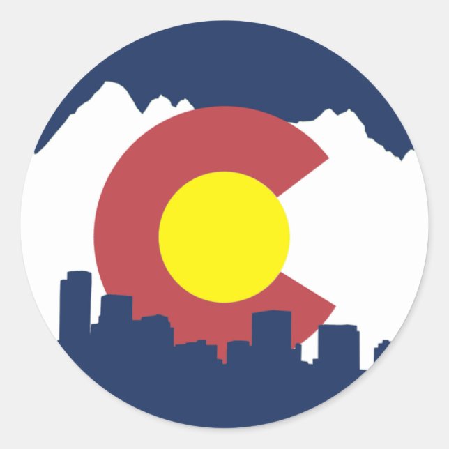Colorado Classic Round Sticker (Front)