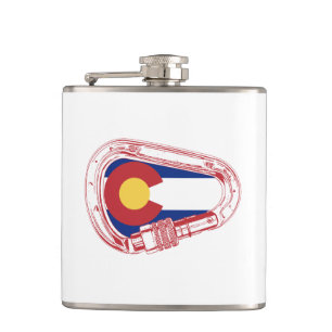 Colorado Climbing Carabiner Hip Flask