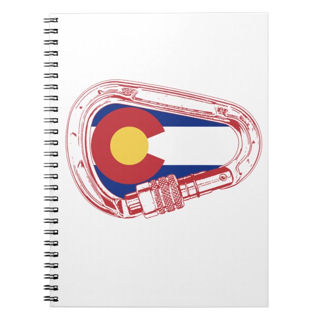 Colorado Climbing Carabiner Notebook (Front)