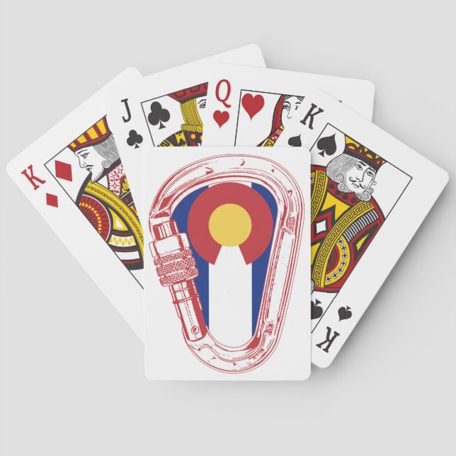 Colorado Climbing Carabiner Playing Cards (Back)