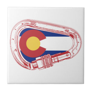 Colorado Climbing Carabiner Tile